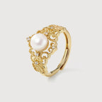 Aurelia Pearl Lace Ring