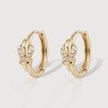 Pendientes Huggie de Corona