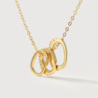 Collar de Circonia Triple Círculo Luxe
