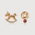 Gilded Rocking Horse Studs