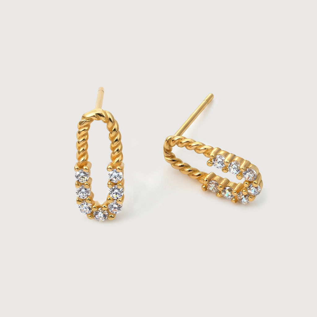 Pendientes de tuerca Celine Twist