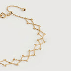 Pulsera de celosía de oro