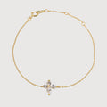 Pulsera de Zirconia de Cuatro Piedras Lujosa