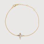 Pulsera de Zirconia de Cuatro Piedras Lujosa