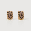 Pendientes Pequeños con Pavé de Leopardo