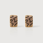 Pendientes Pequeños con Pavé de Leopardo