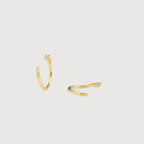 Gold Open Hoop Earrings