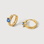 Pendientes Huggie Azure