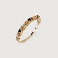 Anillo de espinela negra Nocturne