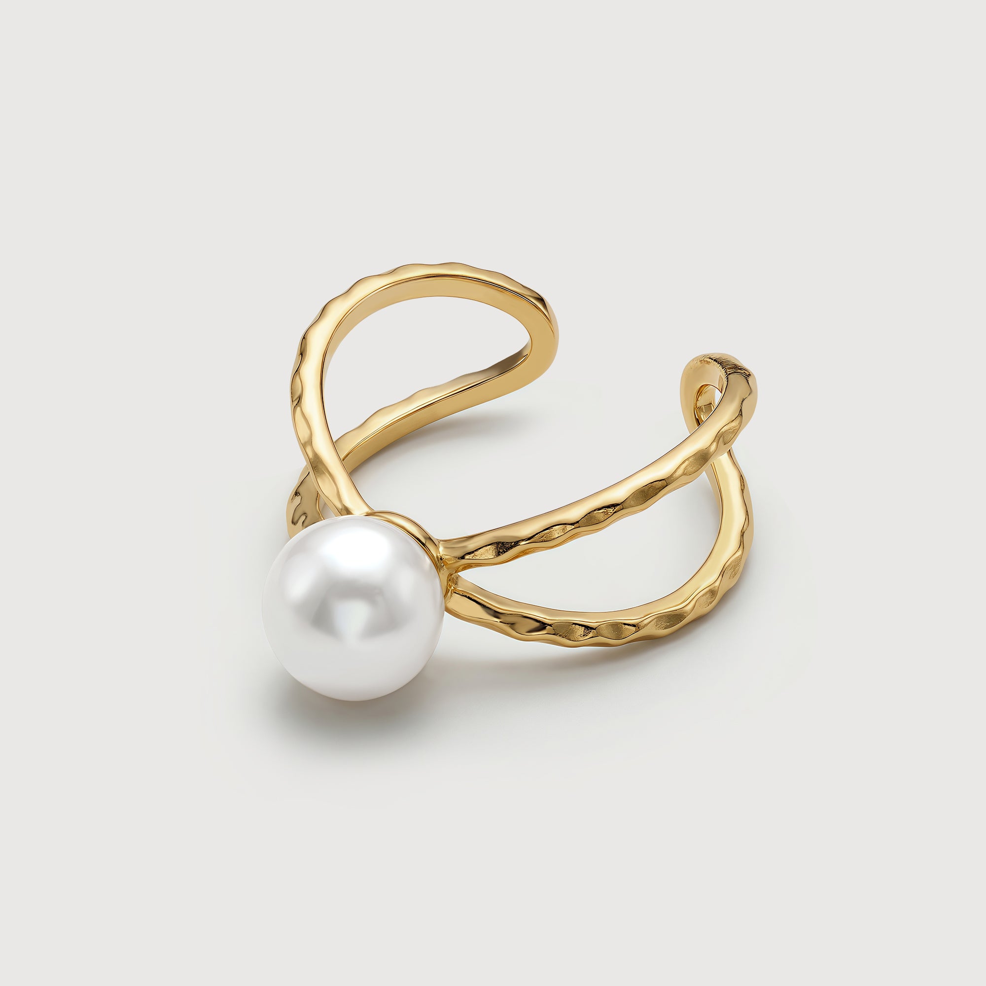 Luna Pearl Open Ring