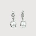 Pendientes de plata con perlas en forma de lágrima