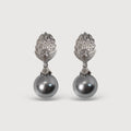 Pearl Leaf Drop Earrings