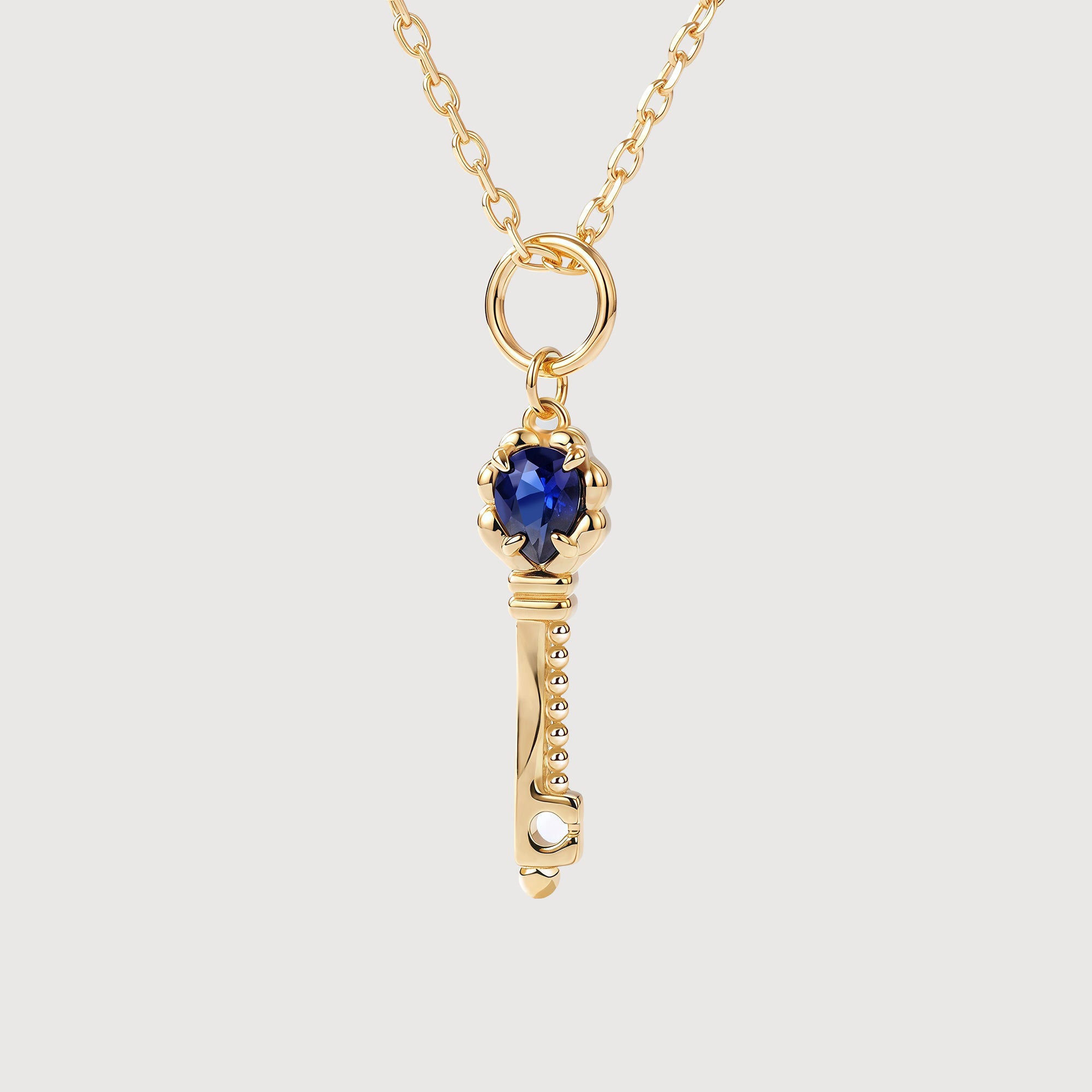 Azure Key Necklace