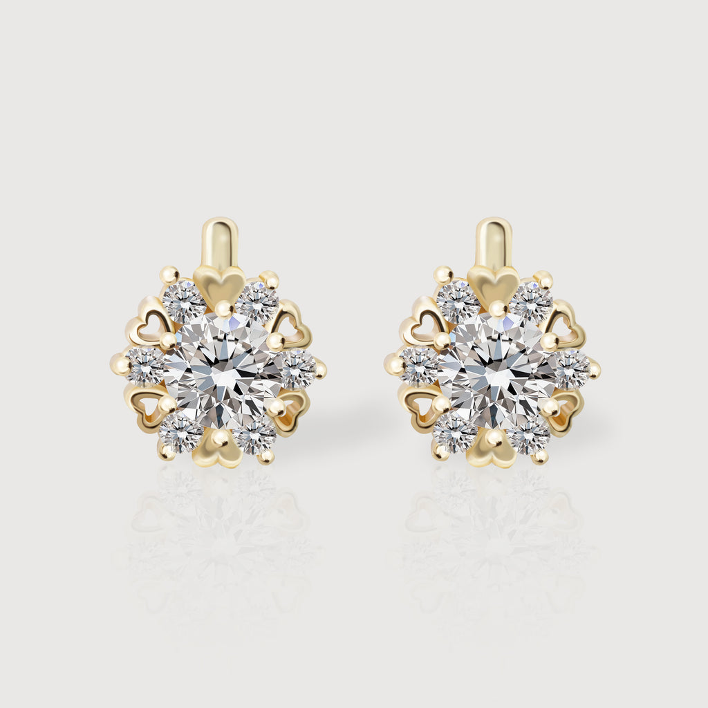 Pendientes Abrazo Cristalino Florecido