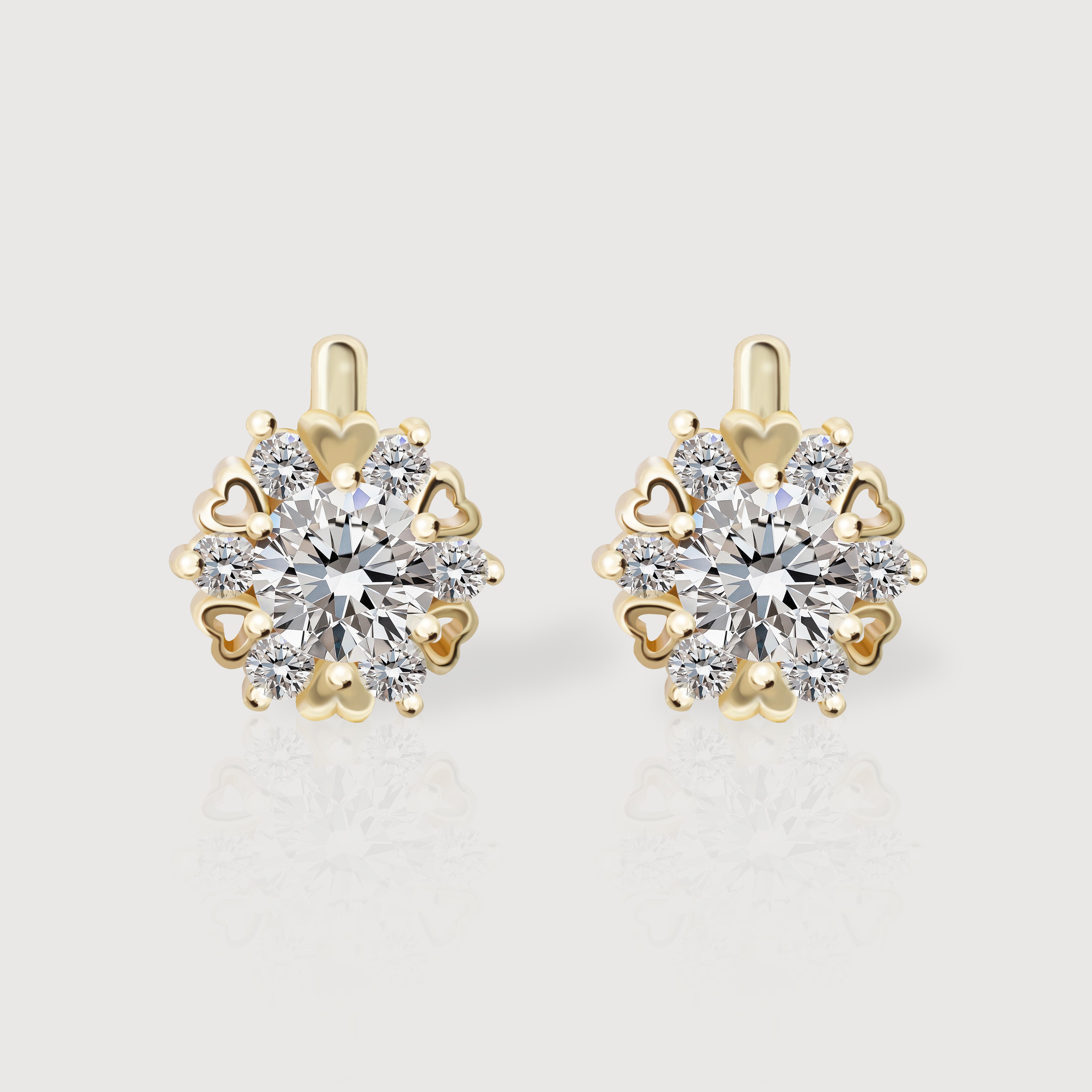 Pendientes Abrazo Cristalino Florecido