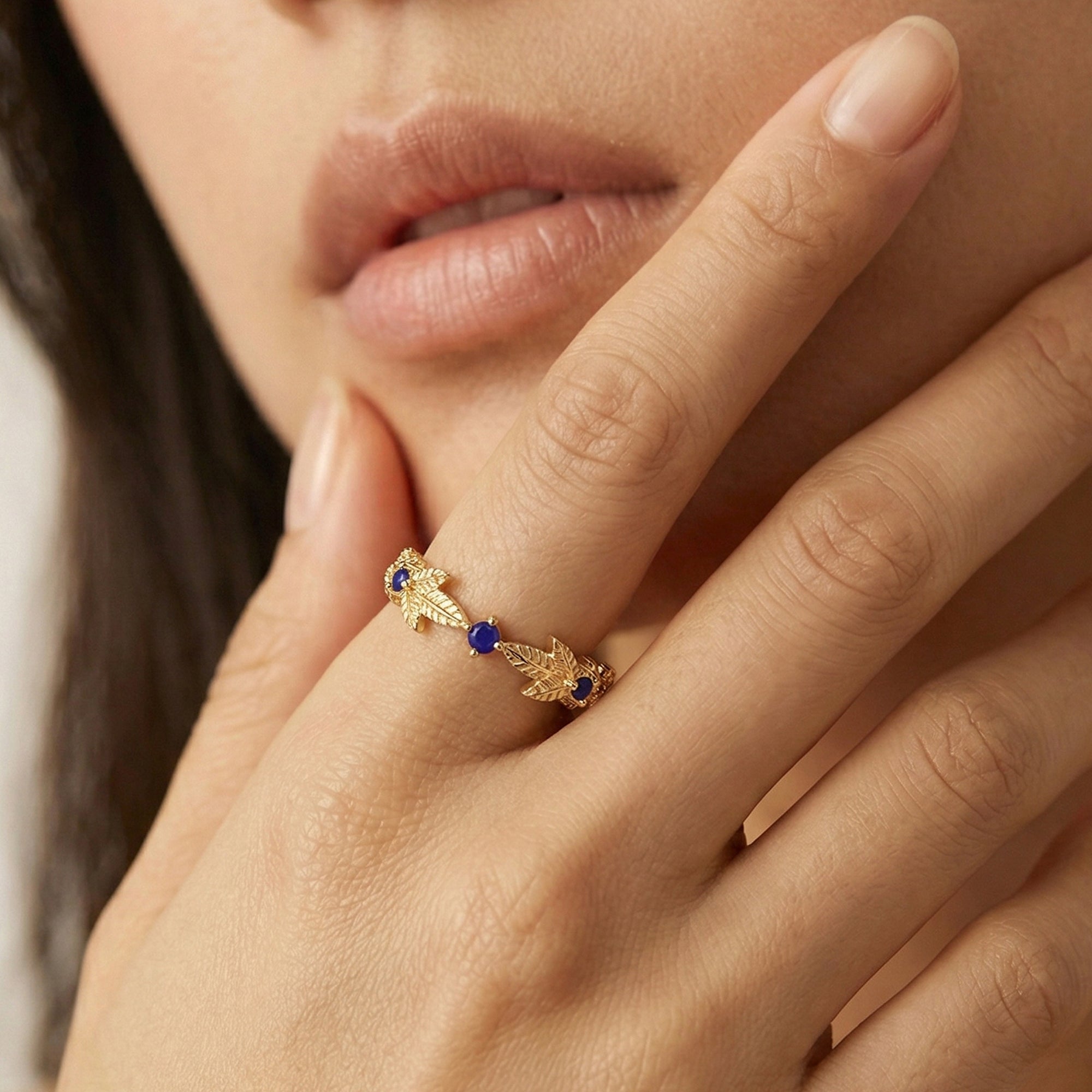 Anillo Laurel Azur
