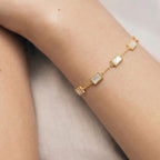 Gold Shell Station Bracelet