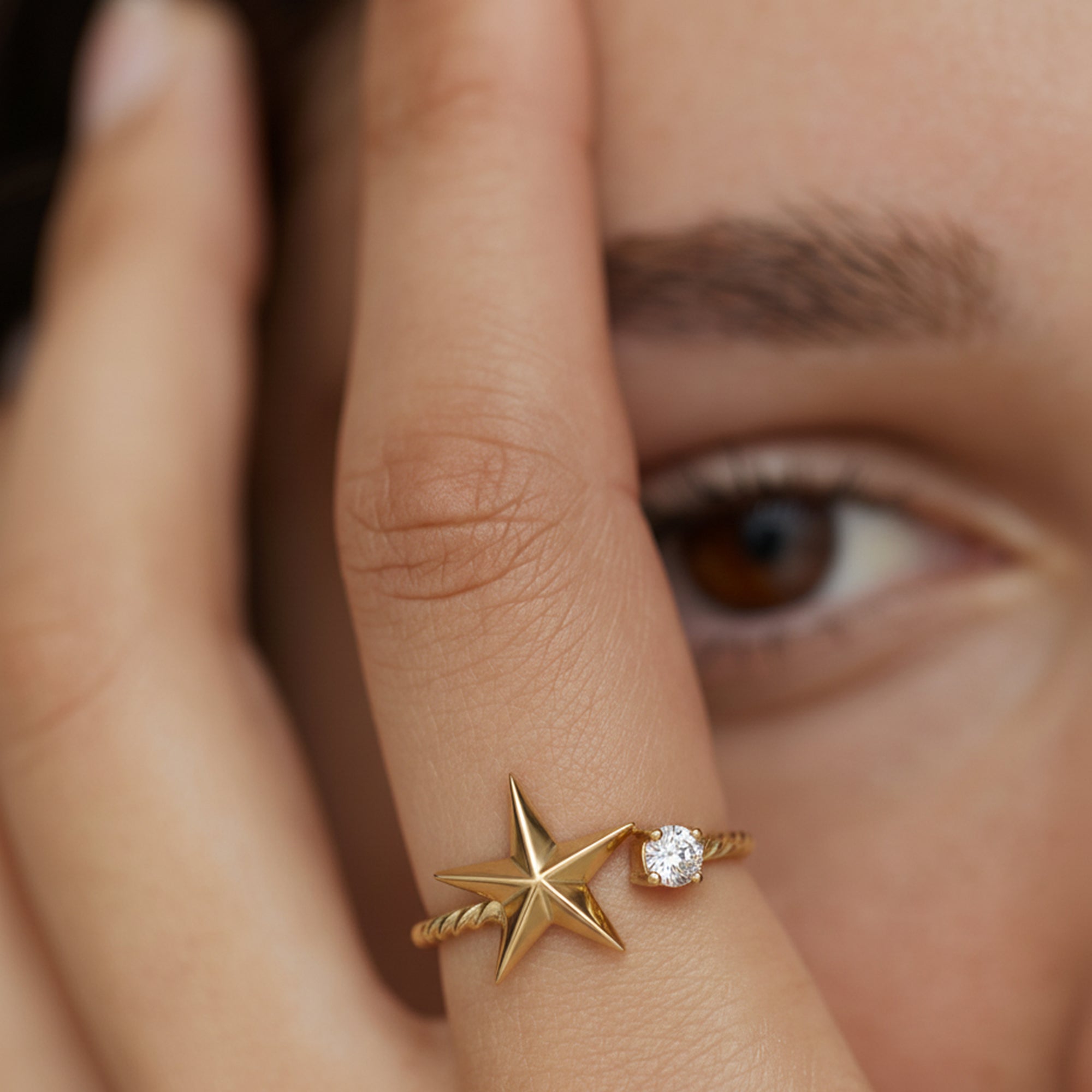North Star Zirconia Ring