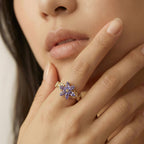 Violet Bloom Ring