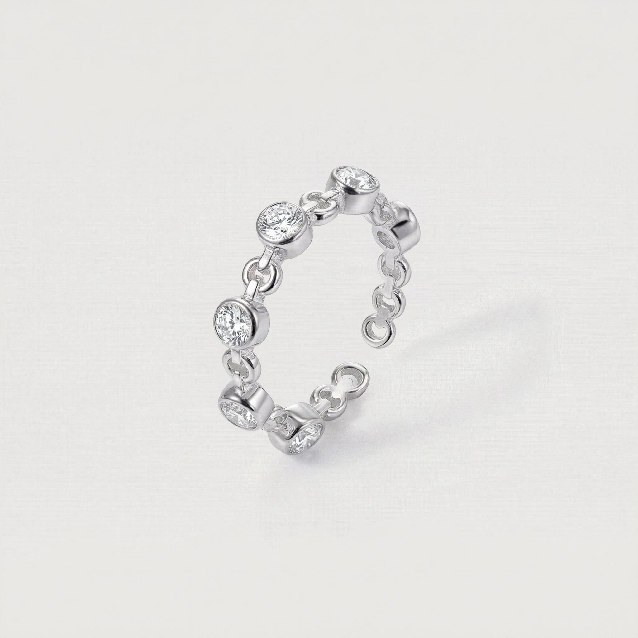 Infinity Link Zircon Ring