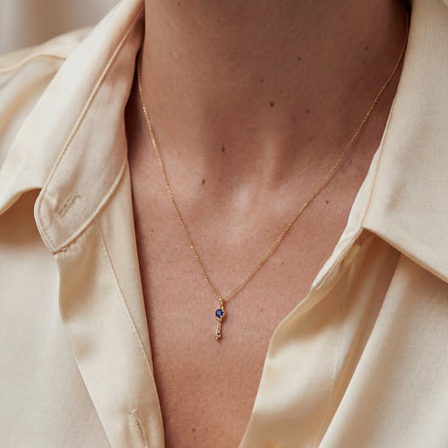 Azure Key Necklace