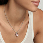 Collar con Dije de Candado en Forma de Corazón