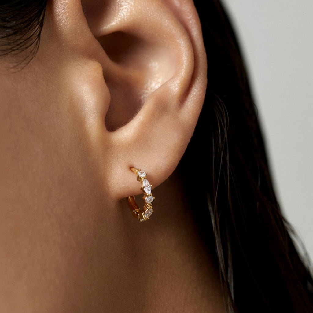Pendientes de aro marquesa
