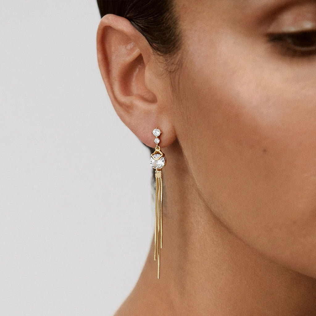 Vera Chain Drop Earrings