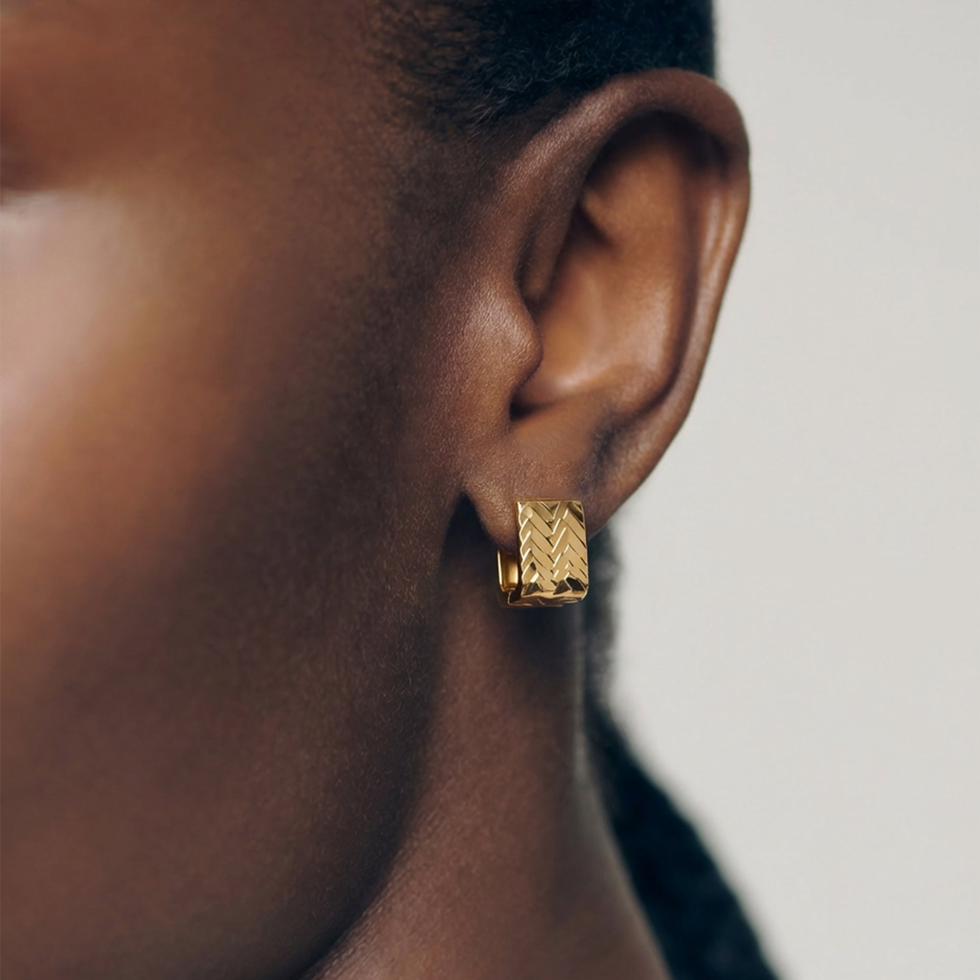 Pendientes de Aro Chevron