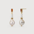 Roselle Pearl Earrings