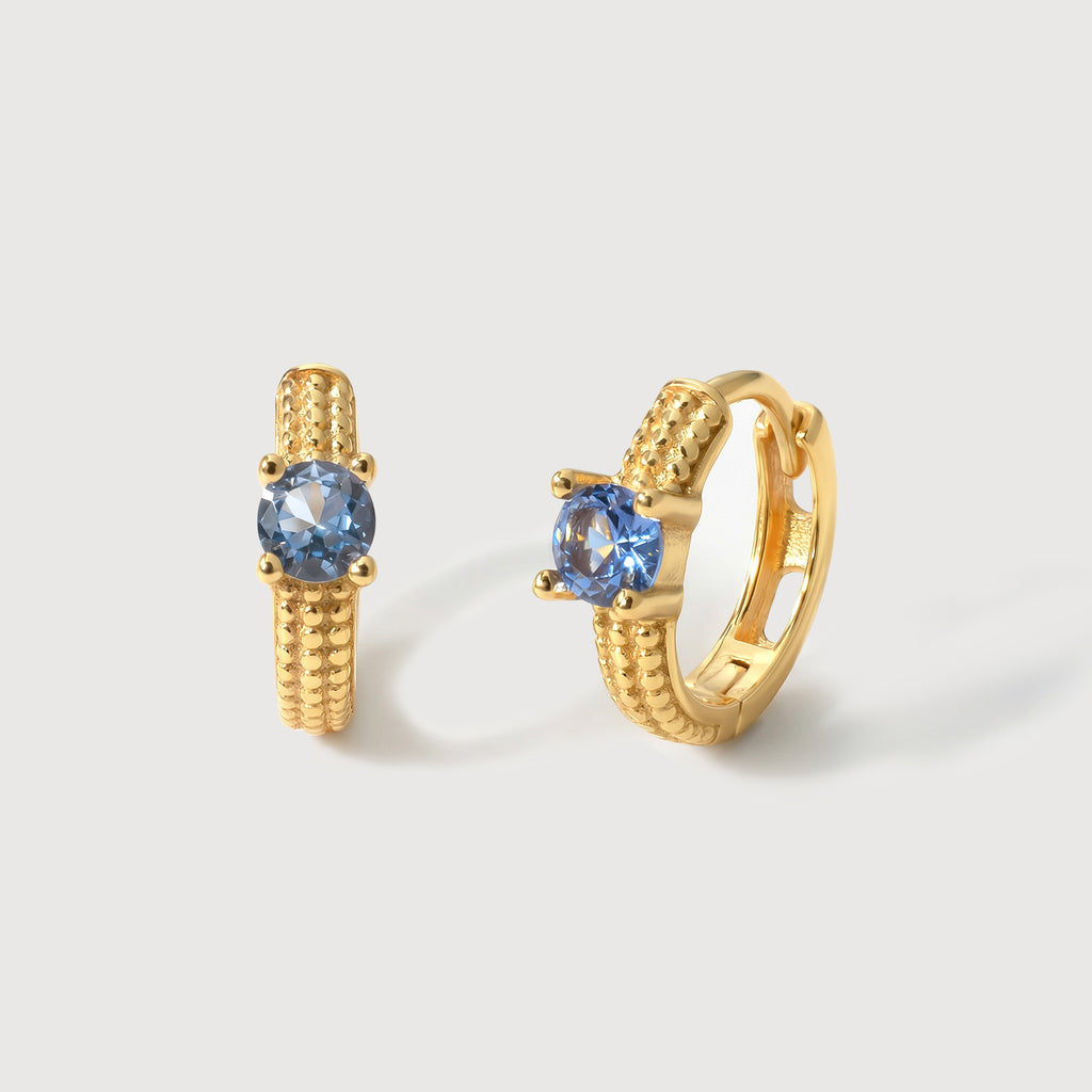 Pendientes Huggie Azure