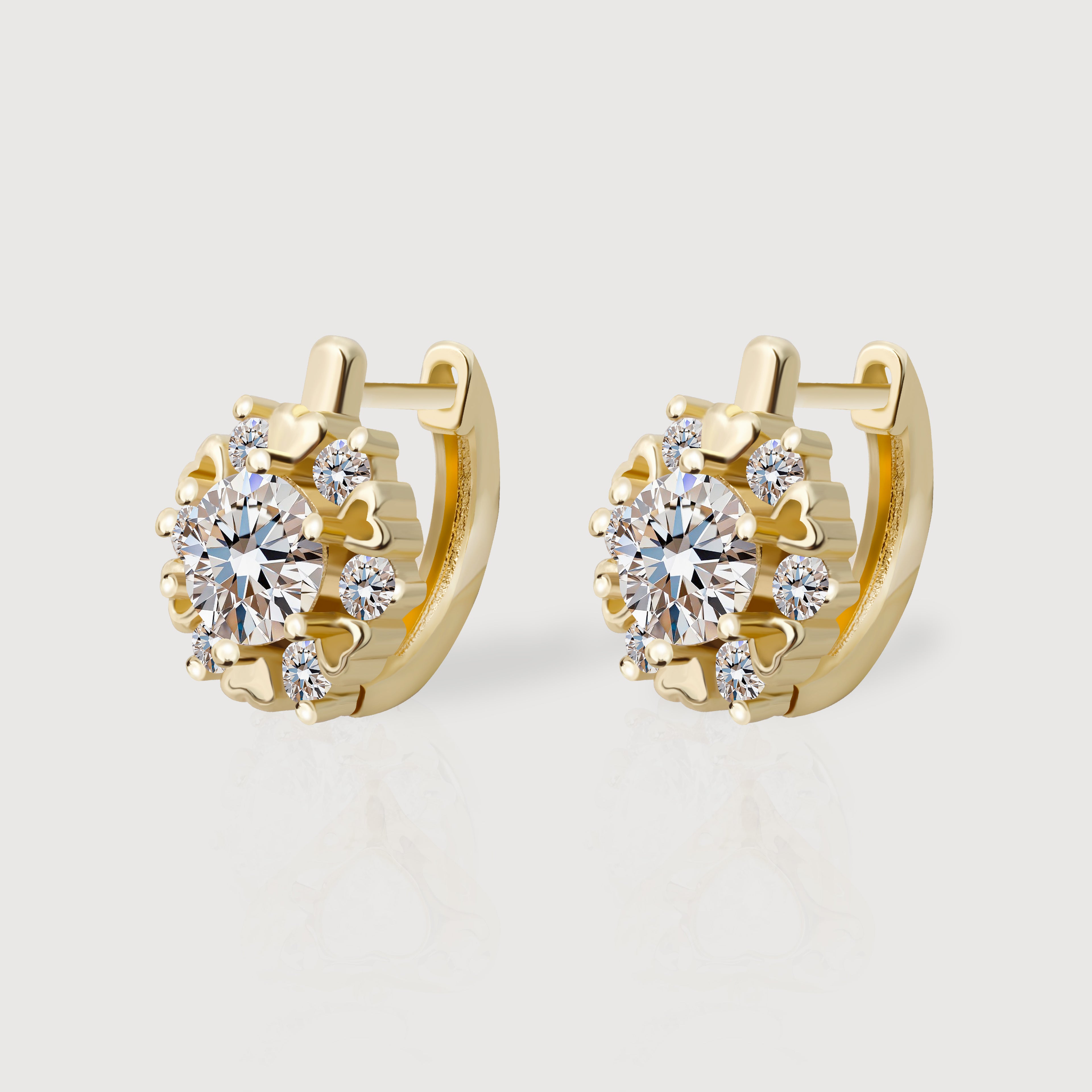 Pendientes Abrazo Cristalino Florecido
