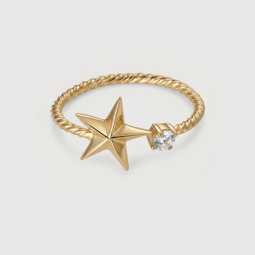 North Star Zirconia Ring
