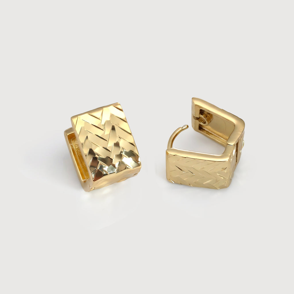 Pendientes de Aro Chevron