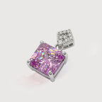 Pendientes colgantes de circonita morada