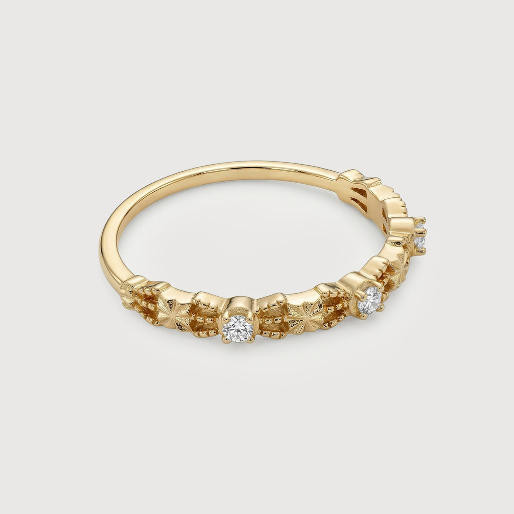Anillo de circonita Celeste