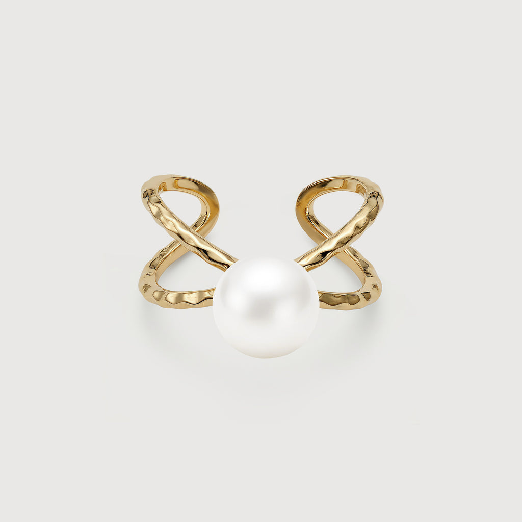 Luna Pearl Open Ring