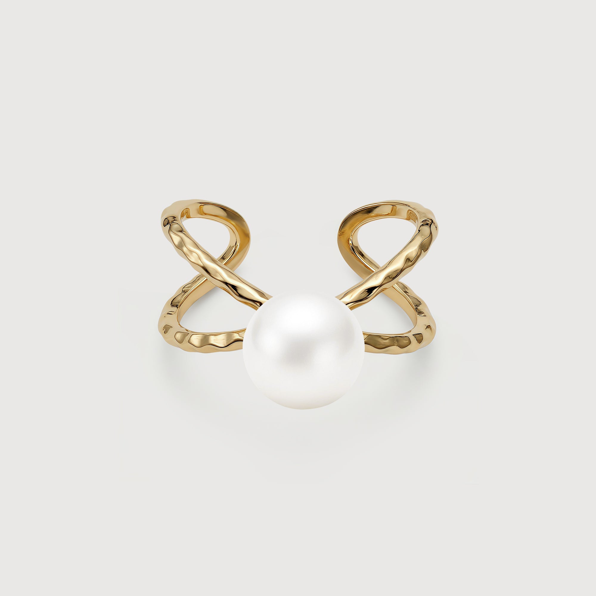 Luna Pearl Open Ring