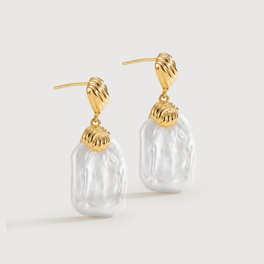 Baroque Pearl Drop Earrings