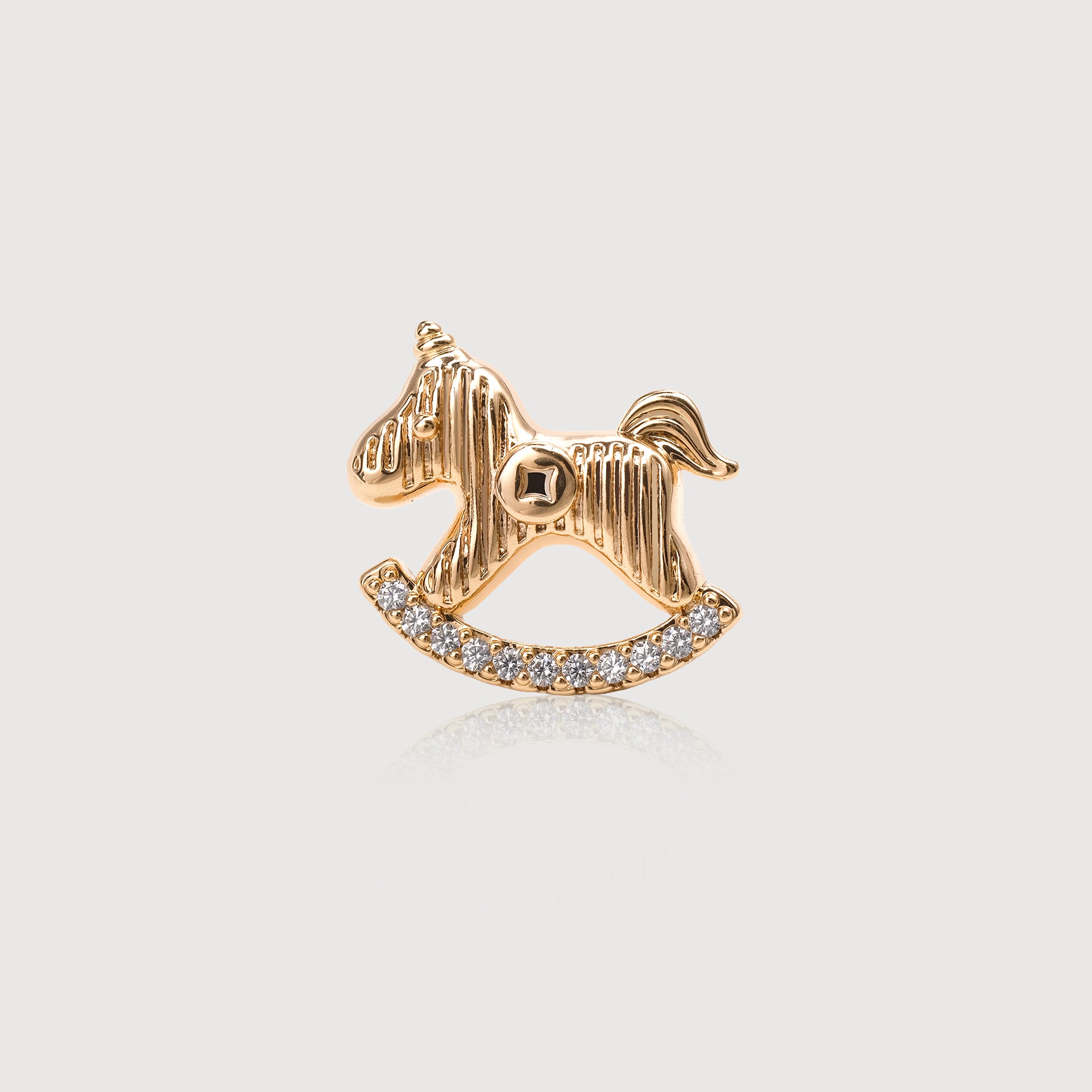 Gilded Rocking Horse Studs