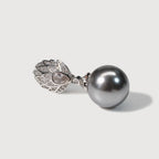 Pearl Leaf Drop Earrings