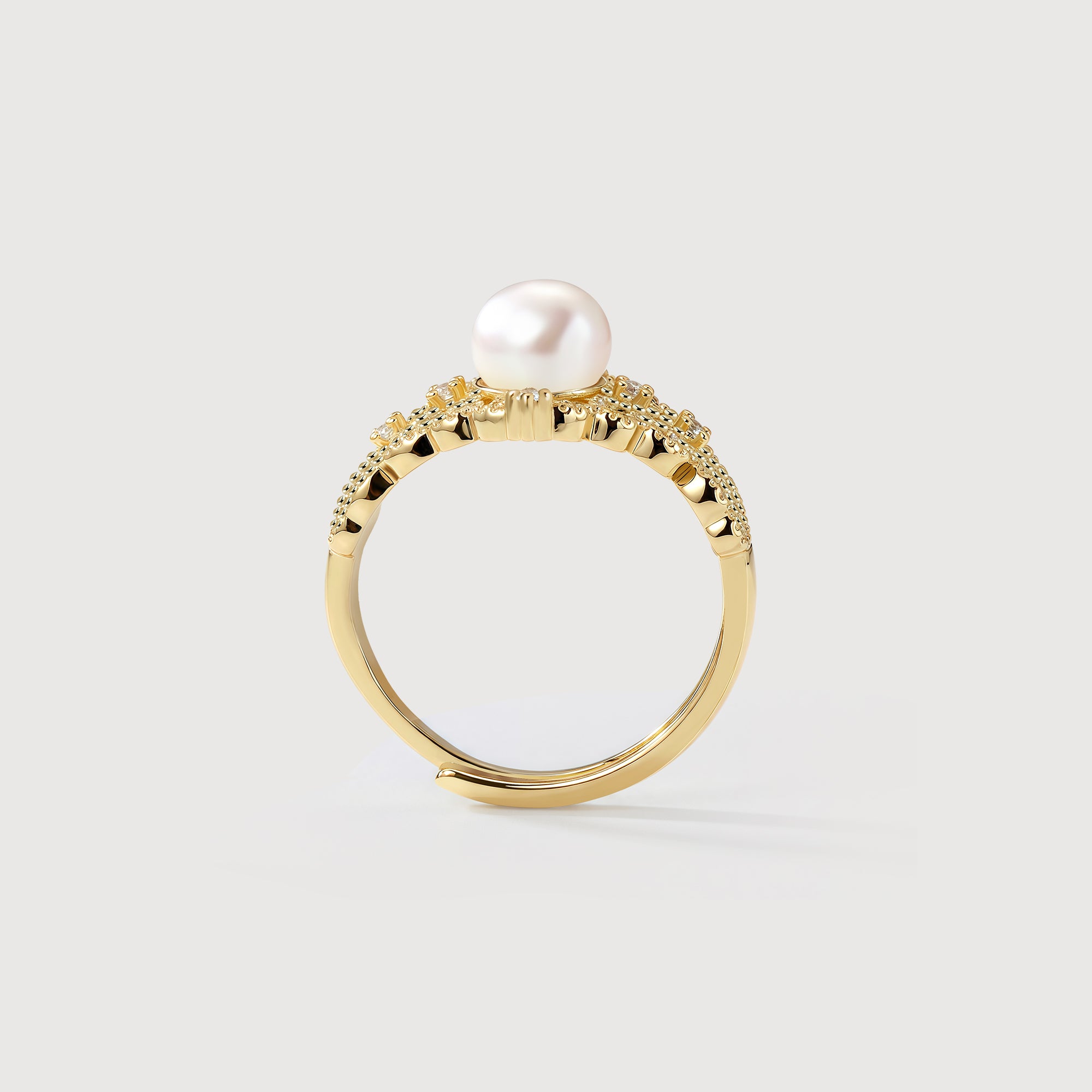 Aurelia Pearl Lace Ring