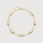 Gold Shell Station Bracelet