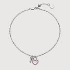 Collar con Dije de Candado en Forma de Corazón