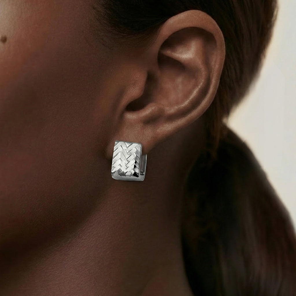 Pendientes de Aro Chevron