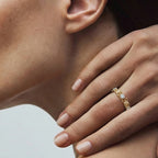 Anillo de circonita Celeste
