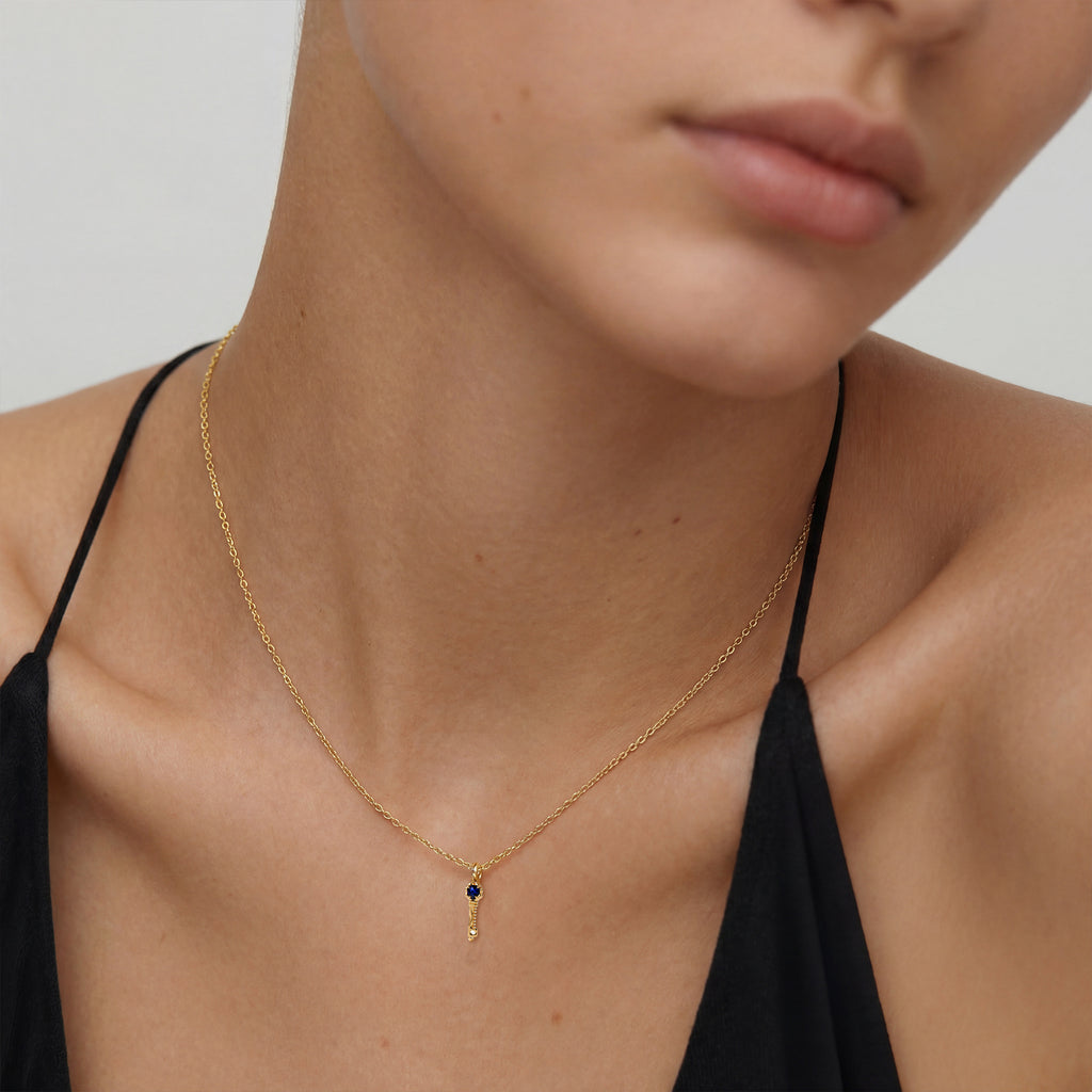 Azure Key Necklace