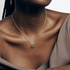 Collar de Circonia Triple Círculo Luxe