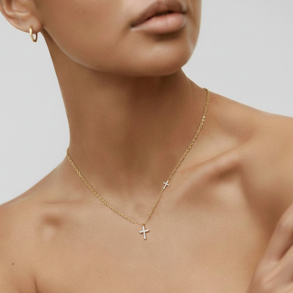 Vesper Cross Necklace