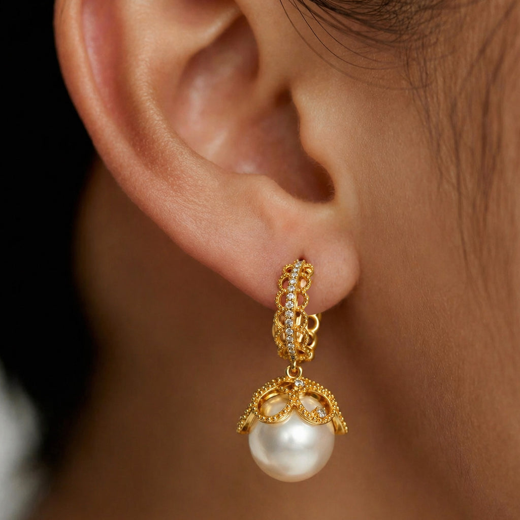 Maribel Pearl Earrings